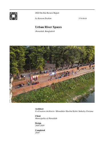 Urban River Spaces On-site Review Report