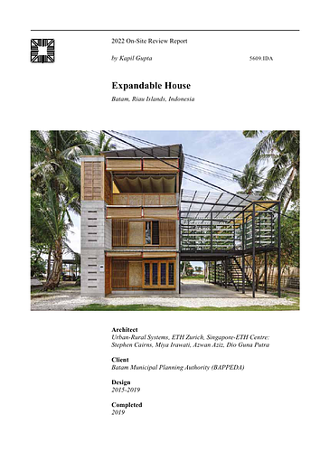 Expandable House On-site Review Report