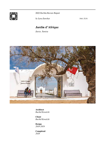 Jardin d'Afrique On-site Review Report