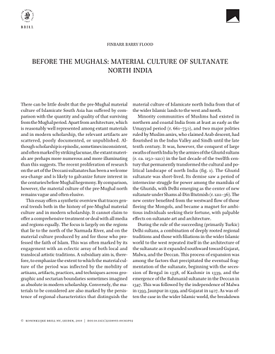 Before the Mughals: Material Culture of Sultanate North India