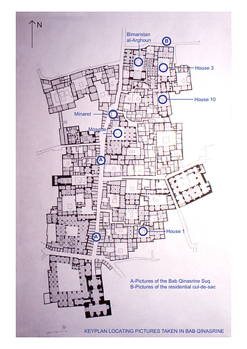 Keyplan of Bab Qinnasrin Quarter