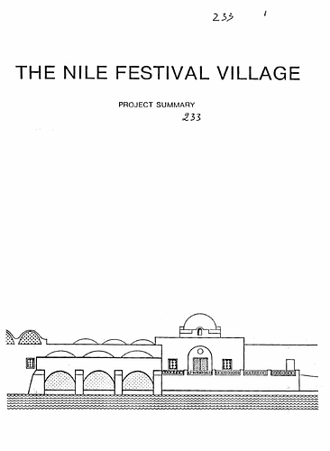 The Nile Festival Village - Project Summary