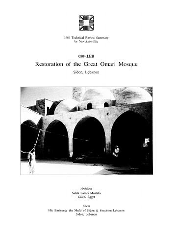 Great Omari Mosque Restoration On-site Review Report