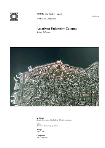 American University Campus On-site Review Report