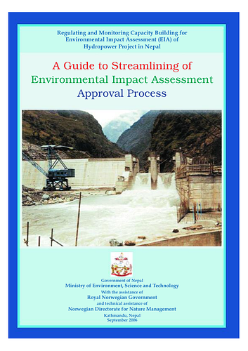 MoEST: A Guide to Streamlining of Environmental Impact Assessment Approval Process
