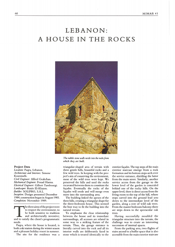 Lebanon: A House in the Rocks
