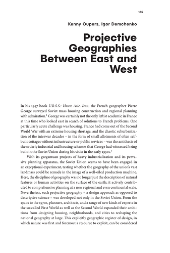 Projective Geographies Between East and West