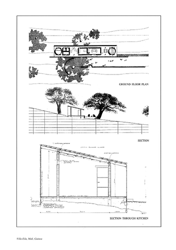 Villa Eila - Drawings submitted to the Aga Khan Award for Architecture by the architect of the project as part of the nomination shortlist process.