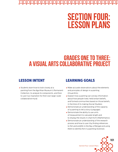 Section Four: Lesson Plans