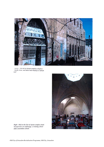 Photographs of Jerusalem Old City Revitalisation Program