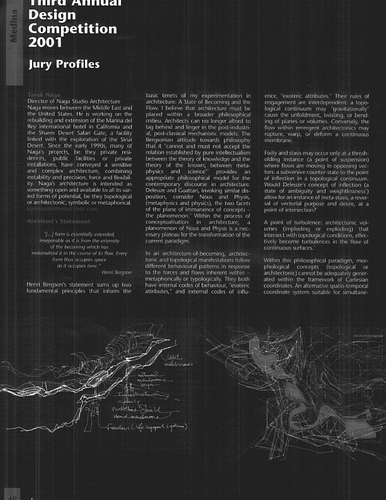 Medina's Third Annual Design Competition 2001: Jury Profiles