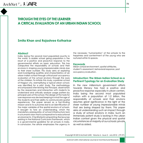 Through the Eyes of the Learner: A Critical Evaluation of an Urban Indian School