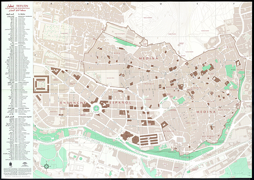 Map: La Medina De Tetuán: Guía de Arqutectura /تطوان: مخطط دليل المعماري