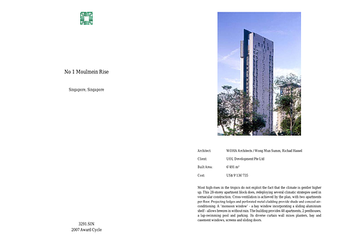 No 1 Moulmein Rise On-site Review Report