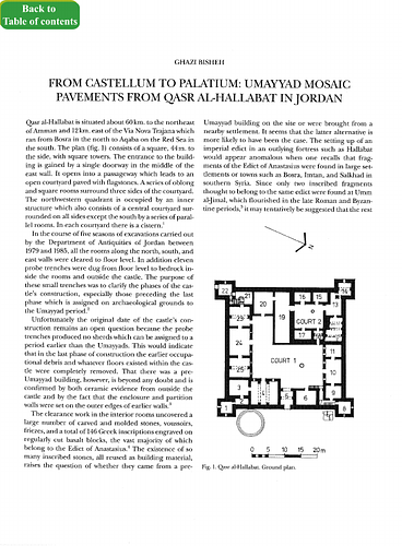 From Castellum to Palatium: Umayyad Mosaic Pavements from Qasr al-Hallabat in Jordan