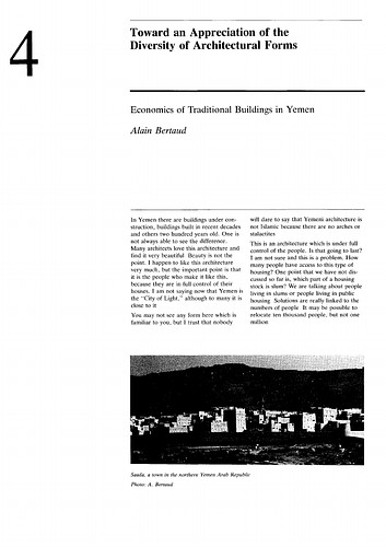 Renata Holod - Essay in "Toward an Architecture in the Spirit of Islam". Proceedings of Seminar One in the Series Architectural Transformations in the Islamic World. Held at Aiglemont, Gouvieux, France. April 1978