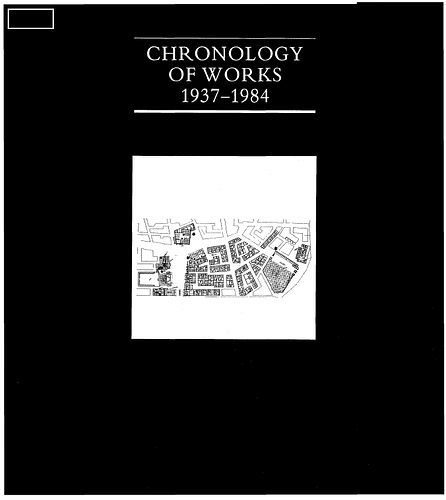 Chronology of Work 1937-1984