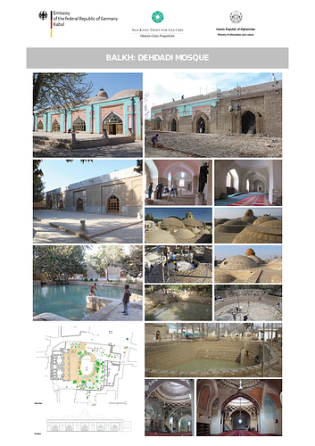 Dehdadi Mosque Restoration Graphic Panel