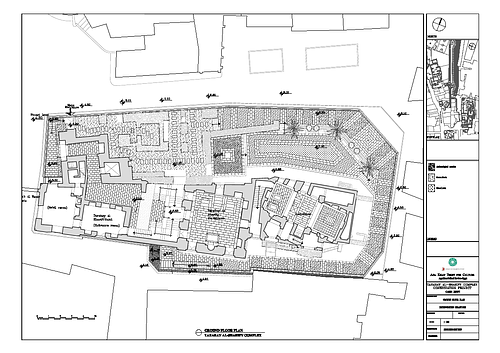 Tarabay al-Sherif Conservation: Ground floor plan, intervention drawing