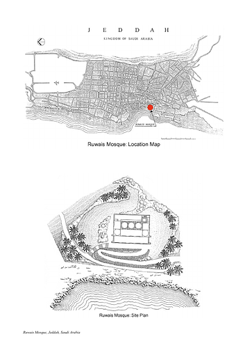 Ruwais Mosque - Drawings submitted to the Aga Khan Award for Architecture by the architect of the project as part of the nomination shortlist process.