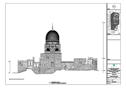 Tarabay al-Sherif Conservation - This drawing documents the work of the Aga Khan Historic Cities Programme in Cairo as part of the urban regeneration process undertaking in Darb al-Ahmar. The drawing is a CAD file that has been converted to PDF.