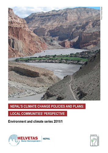 SDC: Nepal’s Climate Change Policies and Plans: Local Communities’ Perspective