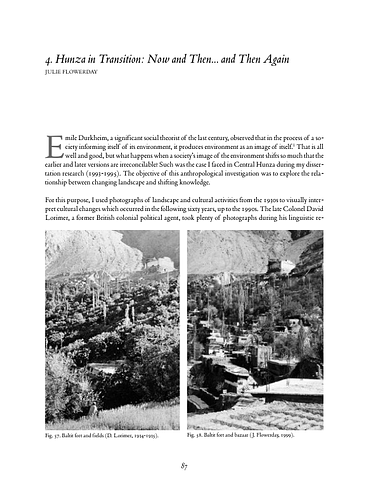 Hunza in Transition: Now and Then... and Then Again