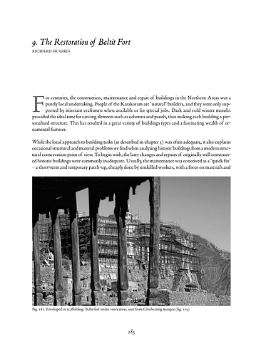 The Restoration of Baltit Fort