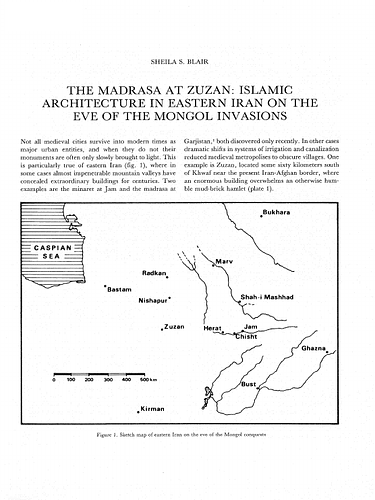 The Madrasa at Zuzan: Islamic Architecture in Eastern Iran on the Eve of the Mongol Invasions