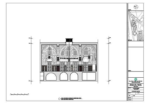 Amir Khayrbak Funerary Complex Restoration - This drawing documents the work of the Aga Khan Historic Cities Programme in Cairo as part of the urban regeneration process undertaking in Darb al-Ahmar. The drawing is a CAD file that has been converted to PDF.