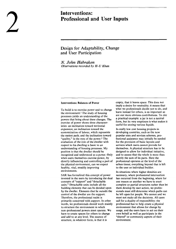 Design for Adaptability, Change and User Participation