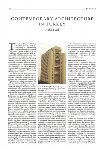 Contemporary Architecture in Turkey