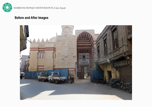 Before and After Images of al-Maridani Mosque