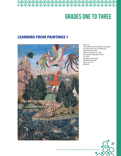 Patricia Bentley - Resources for Grades 1 to 3 on learning from paintings, three-dimensional objects, and the performing arts.<br>