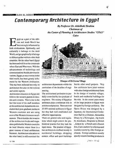Contemporary Architecture in Egypt