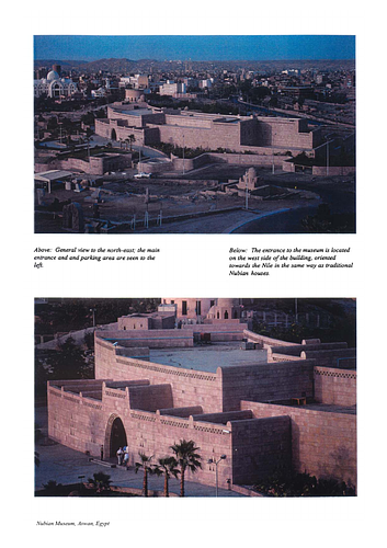 Nubian Museum - For the Aga Khan Award for Architecture nomination procedures, architects are requested to submit several layers of documentation including photography. These images supplement the slides and digital images also submitted. 