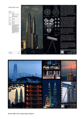 Petronas Towers Presentation Panels