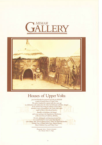Houses of Upper Volta
