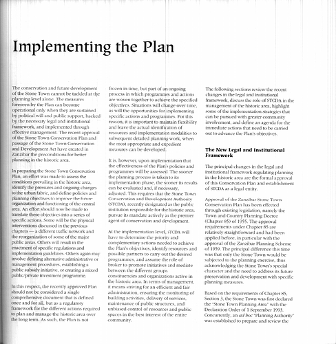 Implementing the Plan