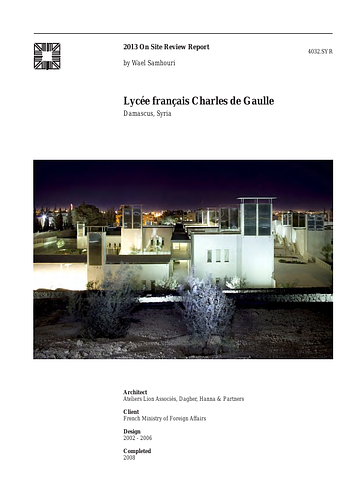 Lycée Français Charles de Gaulle On-site Review Report