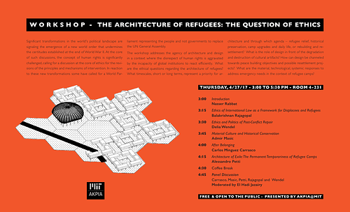 The  Architecture  of  Refugees: The  Question  of  Ethics. Poster