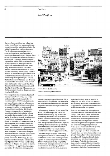 Preface to Development and Urban Metamorphosis; Volume 1: Yemen at the Cross-Roads