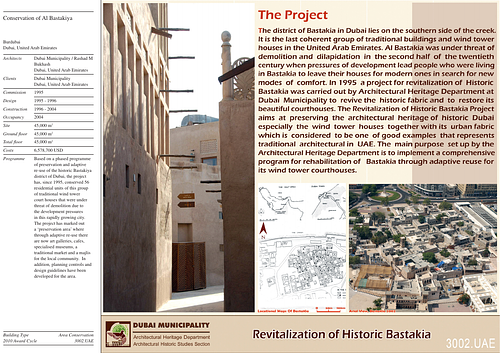 Al-Bastakiya Conservation Presentation Panels