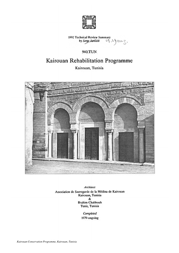 Kairouan Rehabilitation Program On-site Review Report