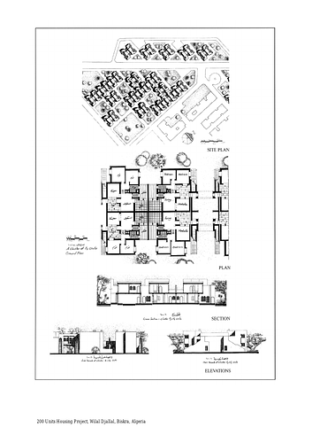 200 Housing Units Drawings