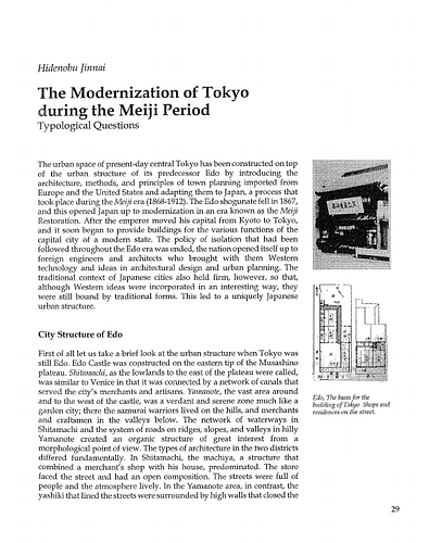 The Modernization of Tokyo during the Meiji Period: Typological Questions