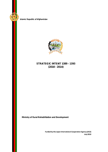 MRRD: Strategic Intent 1389-1393 (2010-2014)