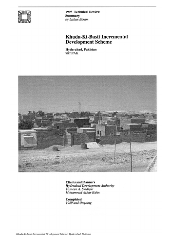 Khuda-ki-Basti Incremental Development Scheme On-site Review Report