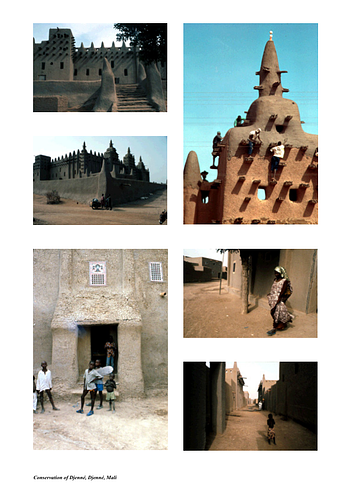 Djenné Conservation - For the Aga Khan Award for Architecture nomination procedures, architects are requested to submit several layers of documentation including photography. These images supplement the slides and digital images also submitted. 