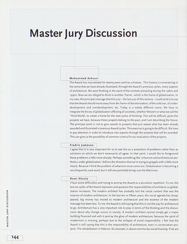 Master Jury Discussions